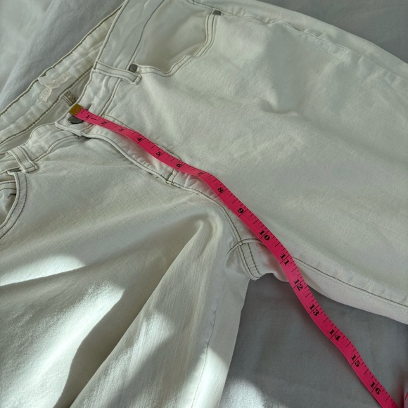 Eileen Fisher Jeans size 12, Skinny Ankle Raw Hem - Picture 5 of 14